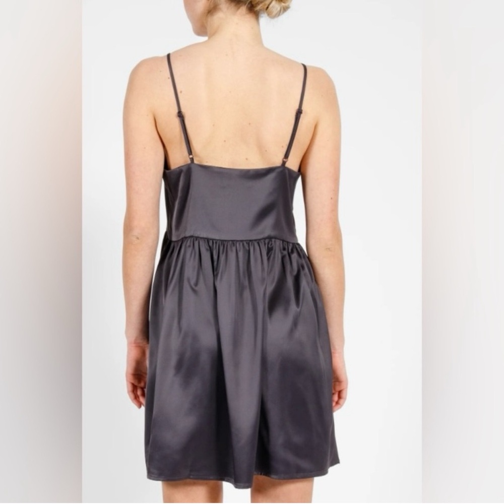 NWT Brunette the label Satin Baby Doll Dress s/m - Picture 3 of 7